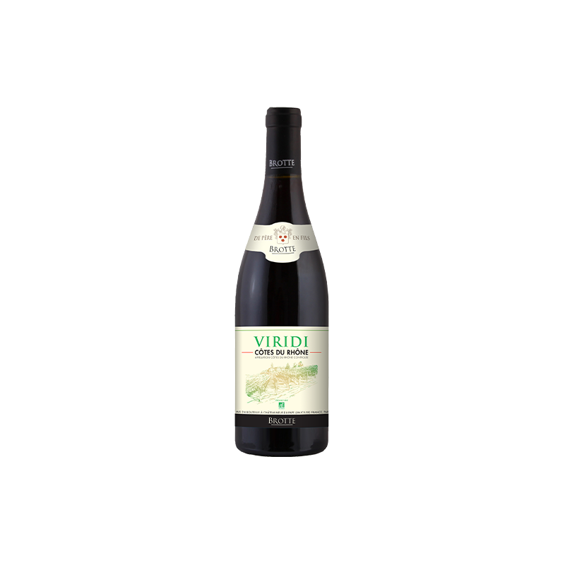Côtes du Rhône  "Viridi" Bio - Famille Brotte 2023