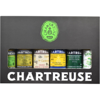 Coffret de Dégustation Chartreuse – 6 miniatures de 3 cl